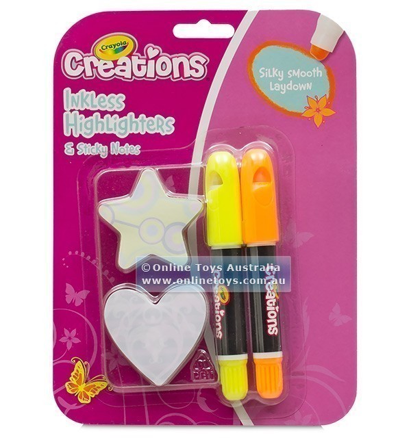 Crayola Creations - Inkless Highlighters and Sticky Notes