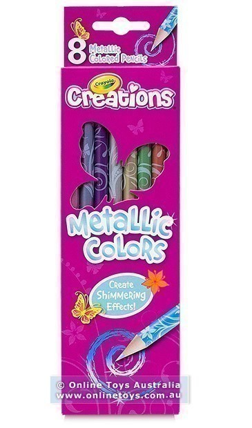 Crayola Creations - Metallic Pencils - 8 Colours