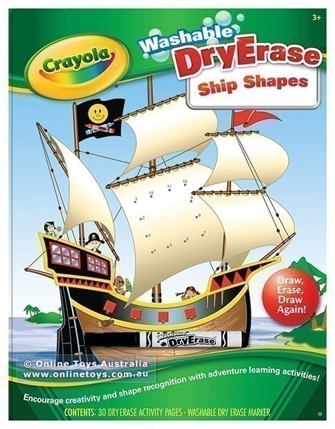 Crayola Dry-Erase Workbook - Ship Shapes