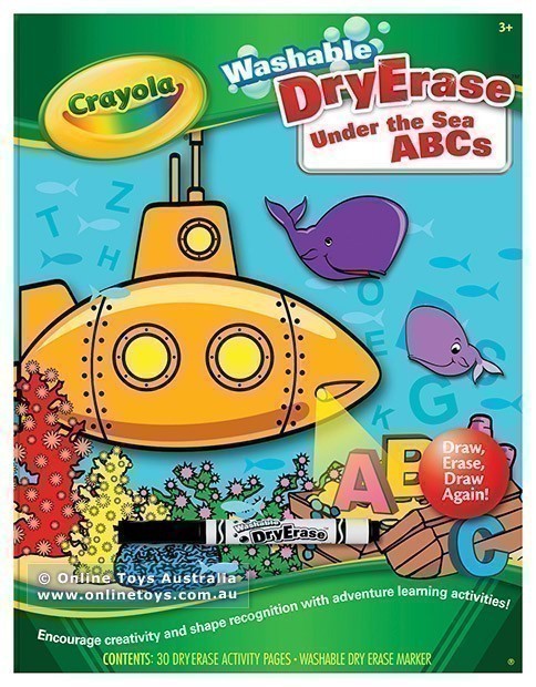 Crayola Dry-Erase Workbook - Under the Sea ABC's