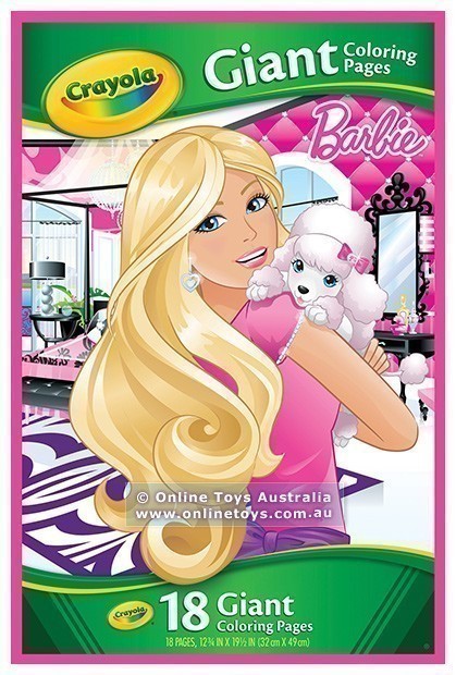 Crayola Giant Colouring Pages - Barbie
