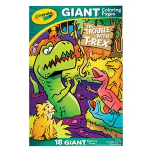 Crayola Giant Colouring Pages - The Trouble With T-Rex