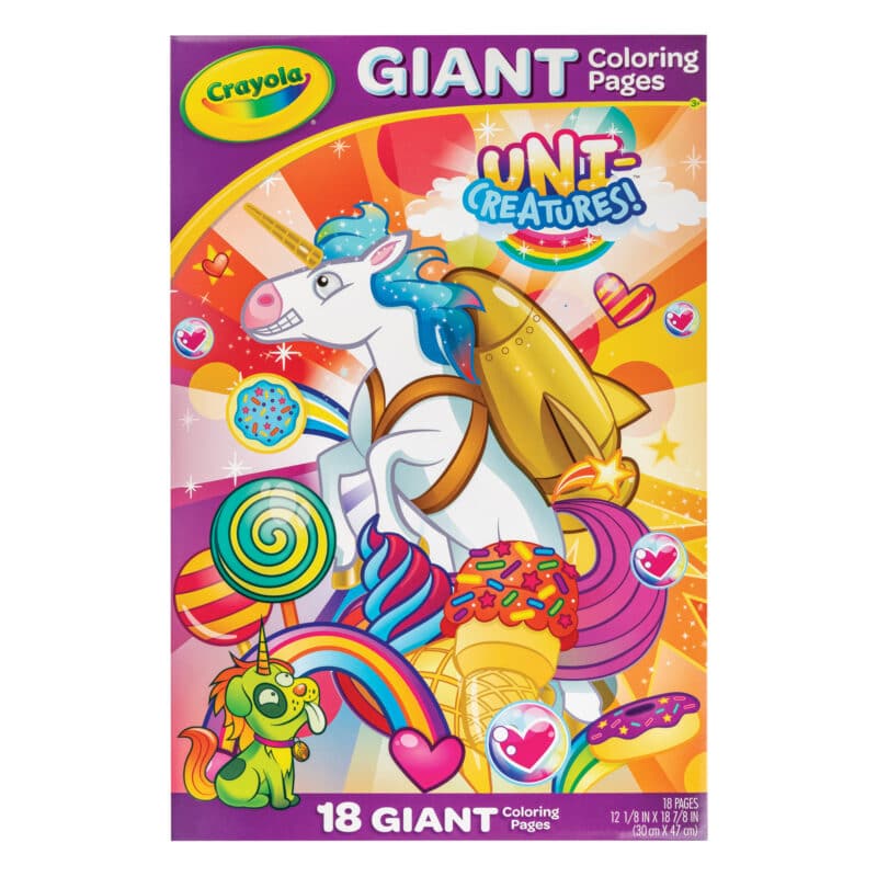 Crayola Giant Colouring Pages - Uni-Creatures - Online Toys Australia