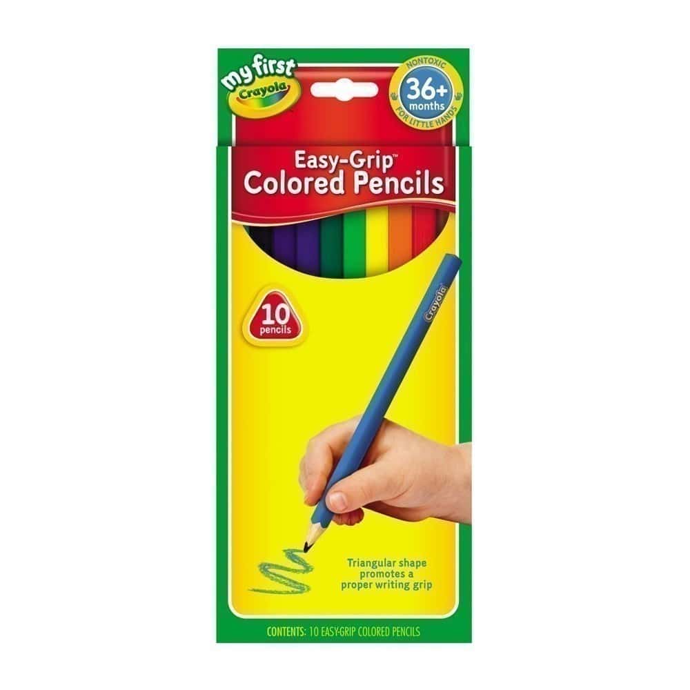 Crayola Junior Triangular Pencils - 10 Colours