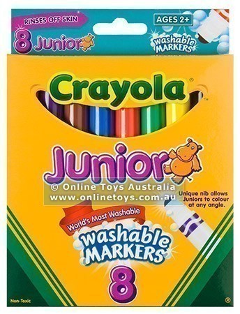 Crayola Junior Washable Markers - 8 Colours