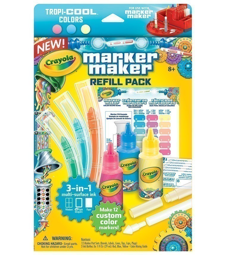 Crayola - Marker Maker Refill Pack - Tropi-Cool Colours