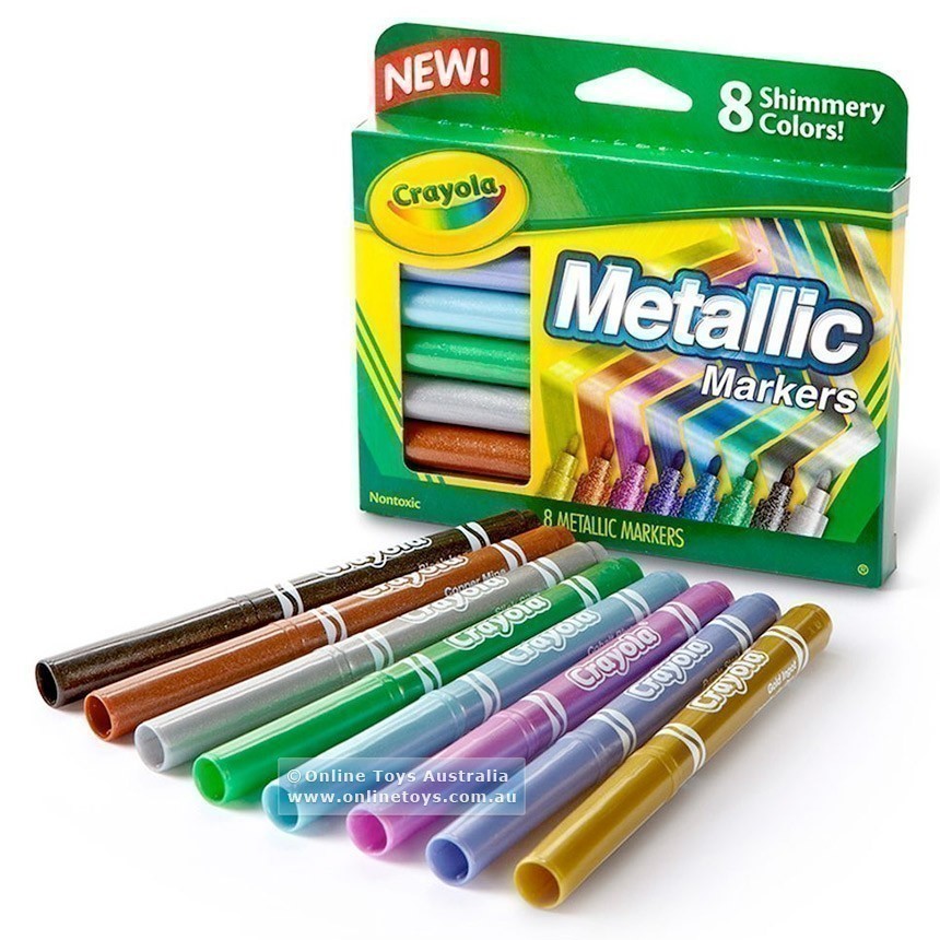 Crayola - Metallic Markers - 8 Colours
