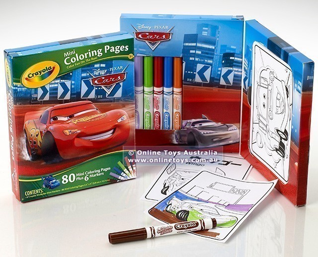 Crayola Mini Colouring Pages Book - Cars 2