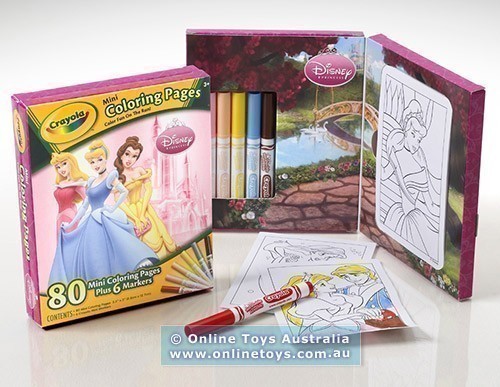Crayola Mini Colouring Pages Book - Disney Princess