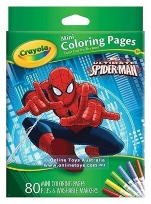 Crayola Mini Colouring Pages Book - Spider-Man