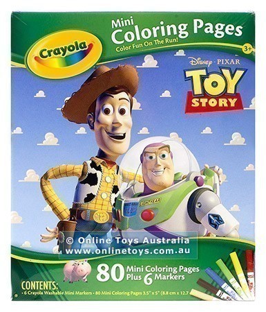 Crayola Mini Colouring Pages Book - Toy Story