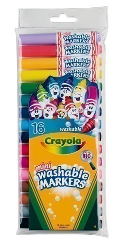 Crayola Mini Markers - 16 Washable Colours