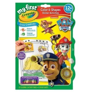 Crayola - My First - Colour & Shapes Sticker Activities Book - Paw Patrol
