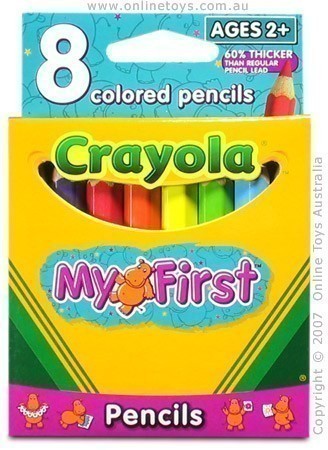 Crayola My First Coloured Pencils - 8 Colours