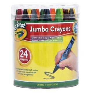 Crayola My First Jumbo Crayons - With Sharpener and 20 Crayons