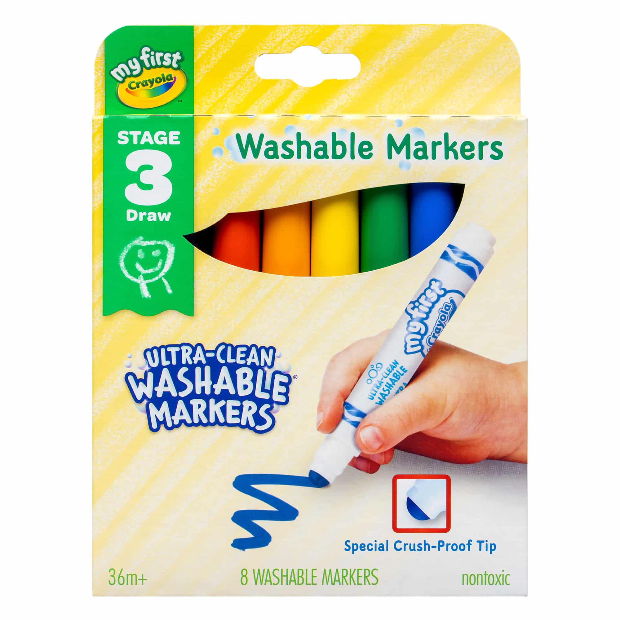 Crayola - My First - Washable Markers - 8 Colours