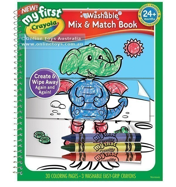 Crayola - My First - Washable Mix & Match Book