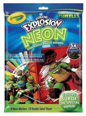 Crayola Neon Colour Explosion - Teenage Mutant Ninja Turtles