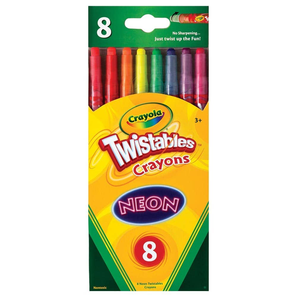 Crayola Neon Twistables Crayons - 8 Pack
