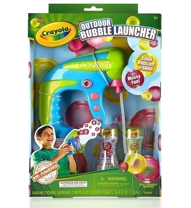 Crayola - Outdoor Coloured Bubble Launcher
