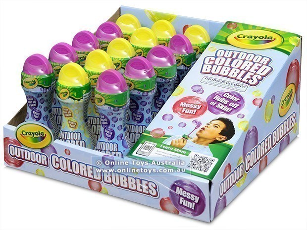 Crayola - Outdoor Coloured Bubbles - Display Box