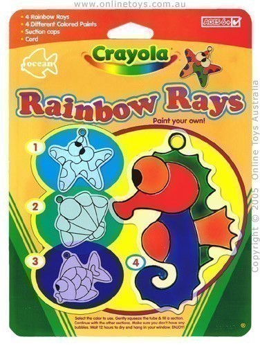 Crayola Paint Your Own Rainbow Rays - 4 Ocean Creatures