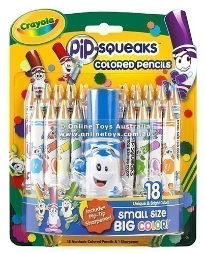 Crayola Pip Squeaks - 18 Coloured Pencils