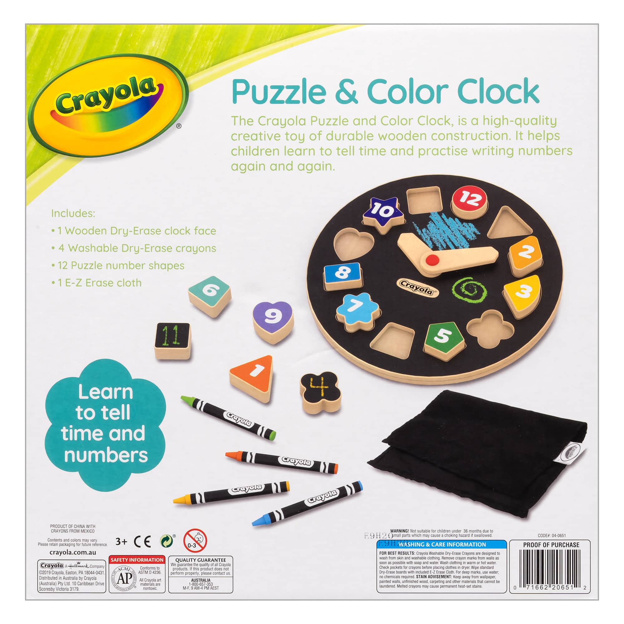 Crayola - Puzzle & Colour Clock