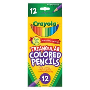 Crayola Triangular Coloured Pencils - 12 Colours