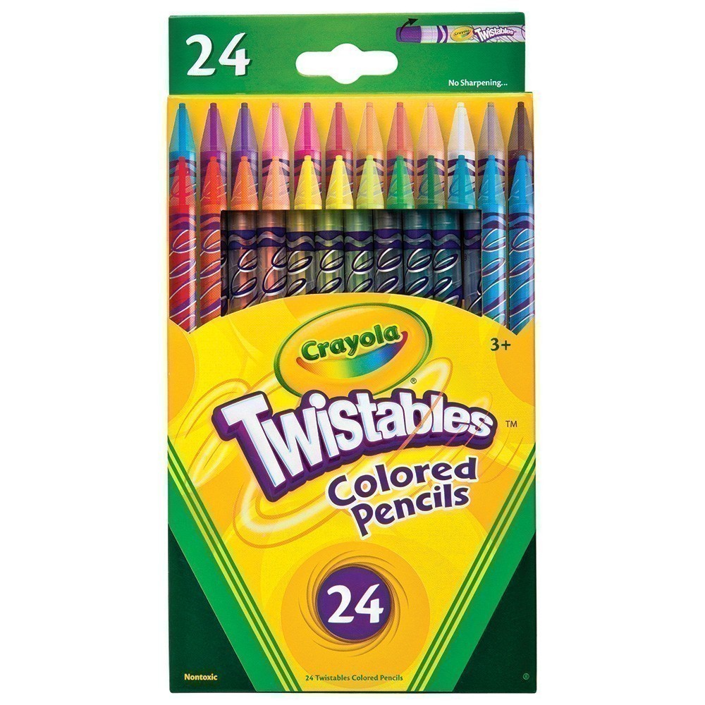 Crayola Twistables Coloured Pencils - 24 Pack