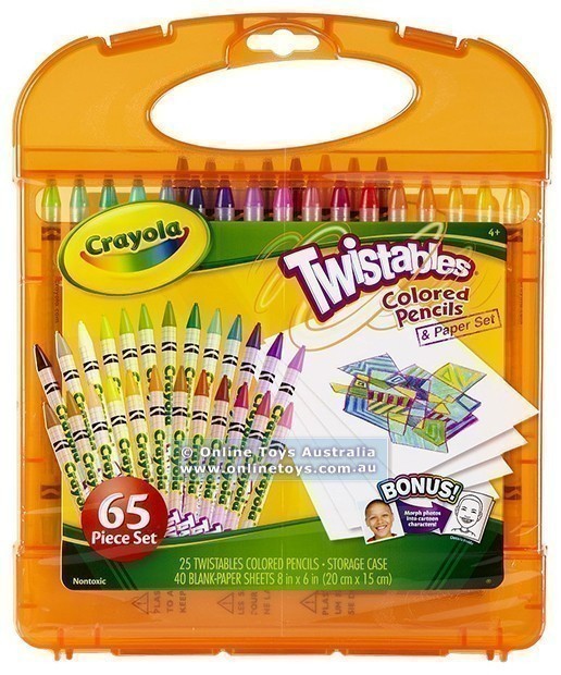 Crayola - Twistables Pencils & Paper Set - 65 Piece Set