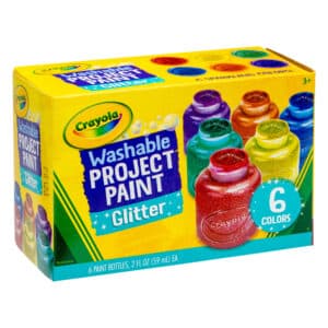 Crayola Washable Kids Paint - 6 Glitter Colours