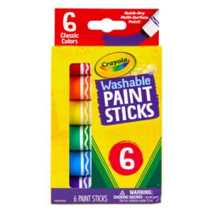 Crayola - Washable Paint Sticks - 6 Colours