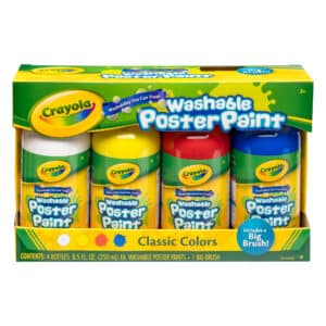 Crayola Washable Poster Paint - 4 Classic Colours