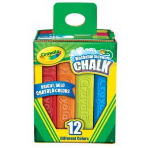 Crayola Washable Sidewalk Chalk - 12 Colour Pack