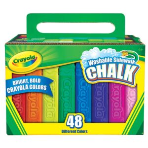 Crayola Washable Sidewalk Chalk - 48 Colour Pack