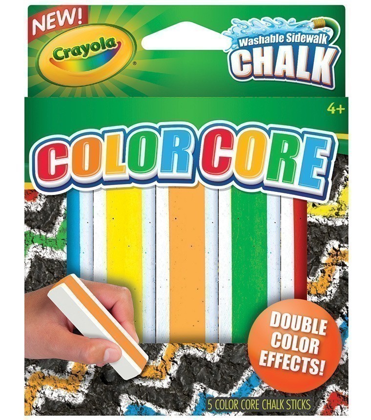 Crayola Washable Sidewalk Chalk - 5 Colour Core