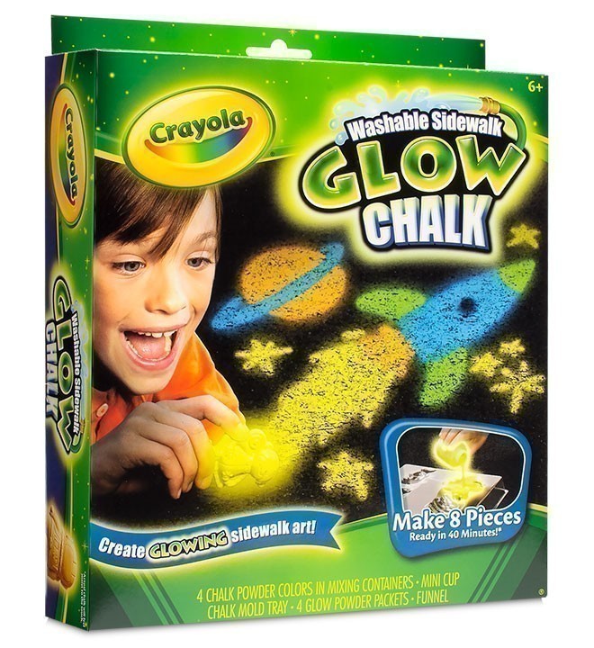 Crayola Washable Sidewalk Glow Chalk