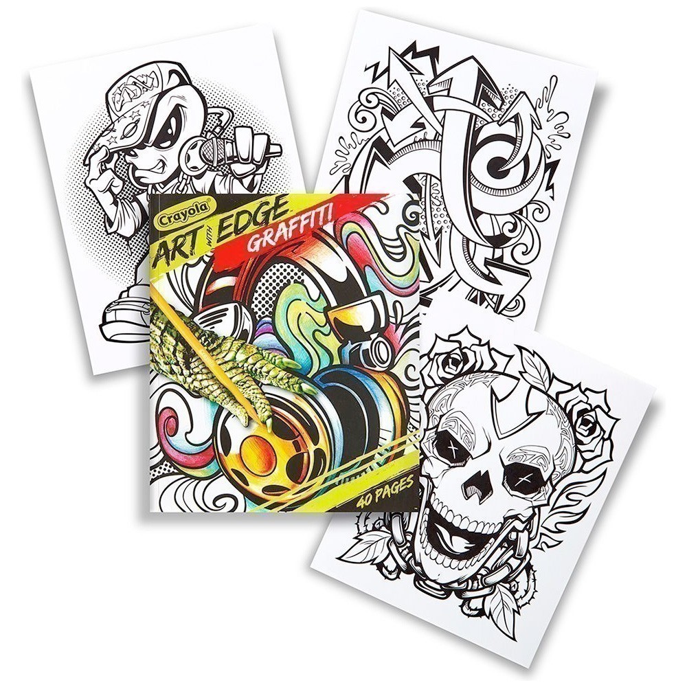 Crayola® Art With Edge™ - Colouring Book - Graffiti
