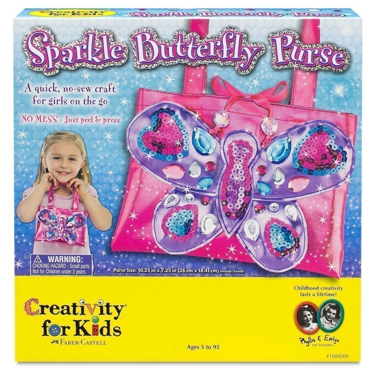Creativity for Kids - Sparkle Butterfly Purse