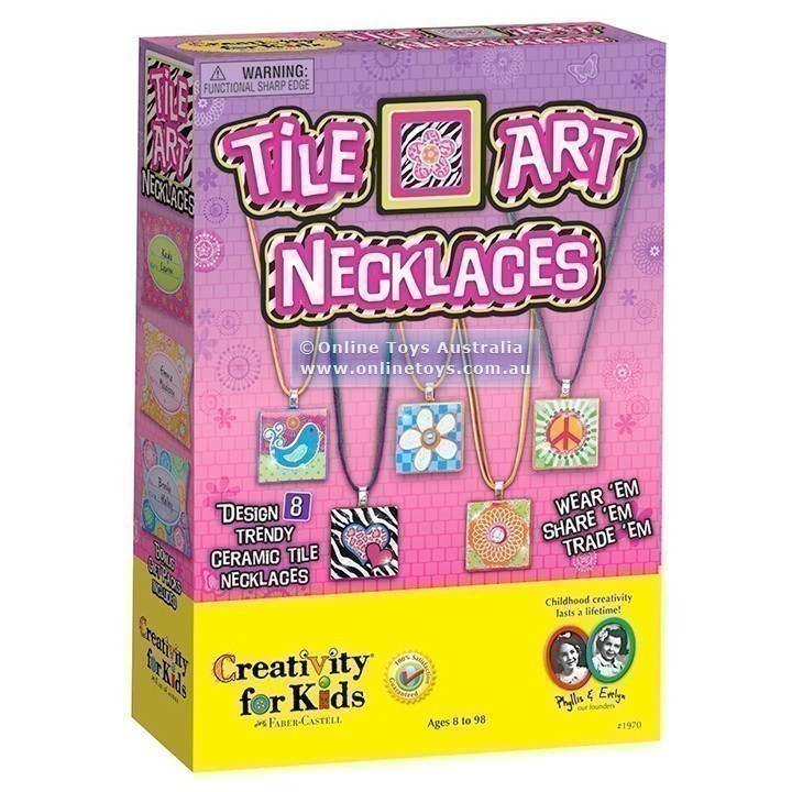 Creativity for Kids - Tile Art Necklaces