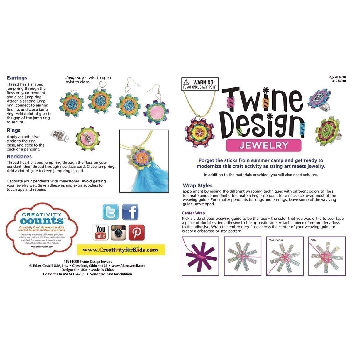 Creativity for Kids - Twine Design Jewellery
