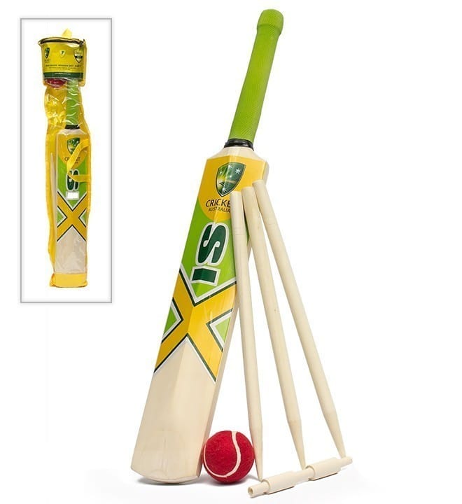 Cricket Australia - Basic Wooden Cricket Set - Size 2