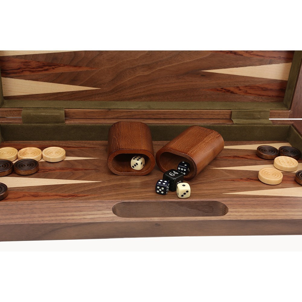 Dal Rossi - 3-in-1 Chess Checkers Backgammon Set - 16 Inch