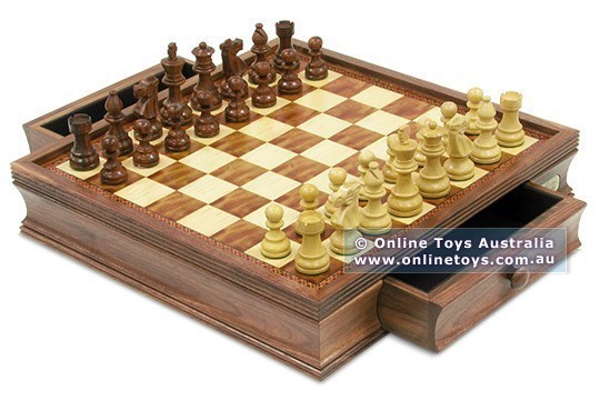 Dal Rossi Chess Set - 16-inch with Drawers