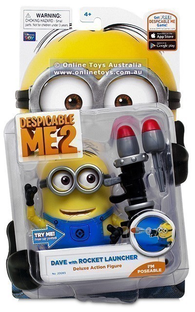 Despicable Me 2 - Deluxe Action Figure - Dave with Rocket Launcher