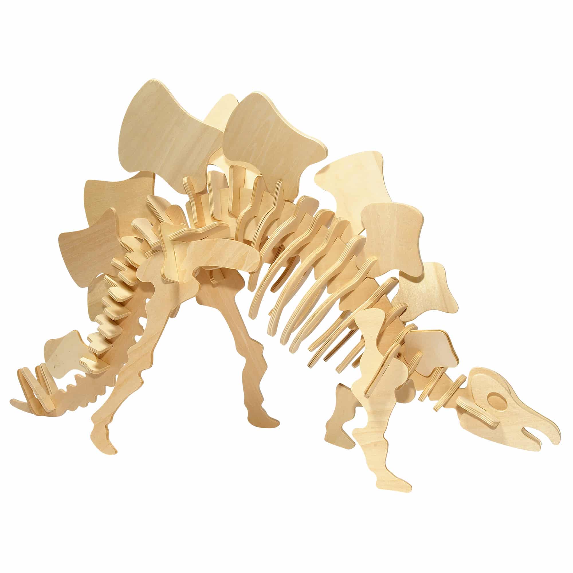 Dinosaur Skeleton Kit - 70cm Wooden Stegosaurus