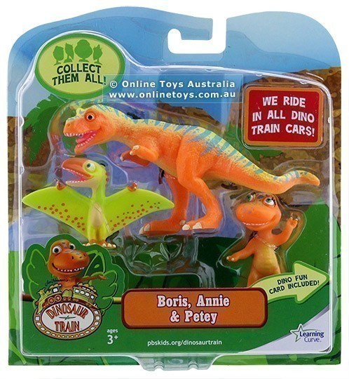 Dinosaur Train - 3 Pack - Boris Annie and Petey