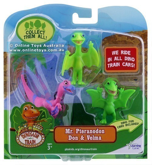 Dinosaur Train - 3 Pack - Mr Pteranodon Don and Velma