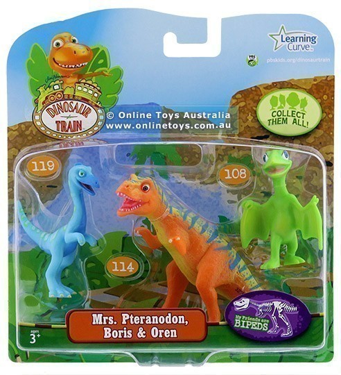 Dinosaur Train - 3 Pack - Mrs Pteranodon Boris and Oren